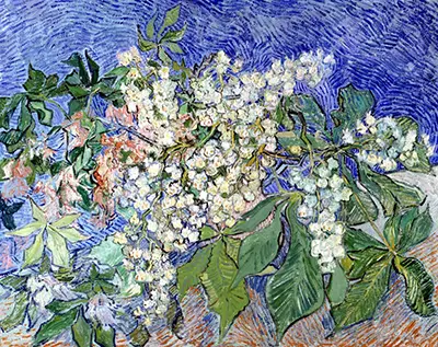 Blühende Kastanienzweige Vincent van Gogh